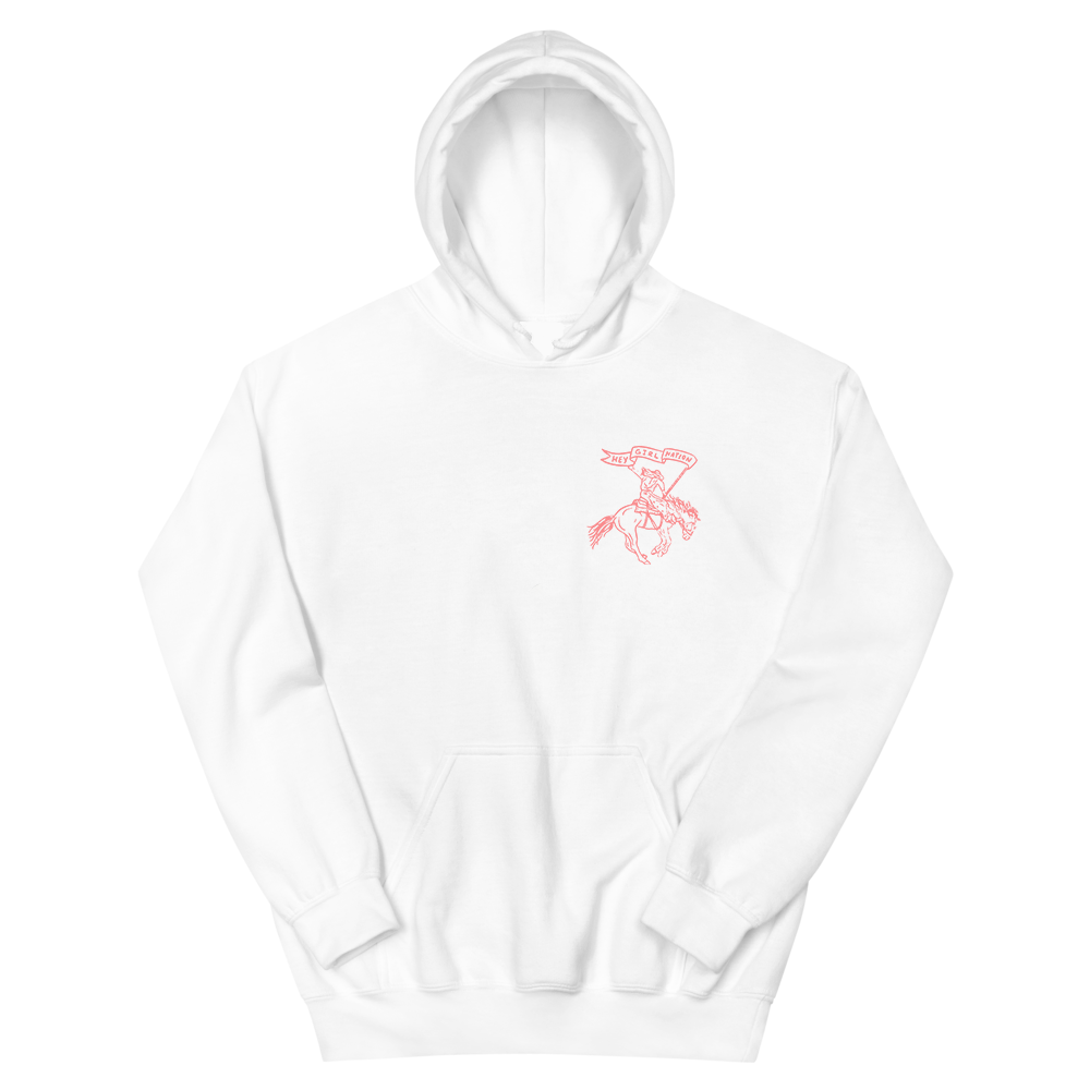 White Pink Hey Girl Nation Hoodie Anne Wilson Official Store