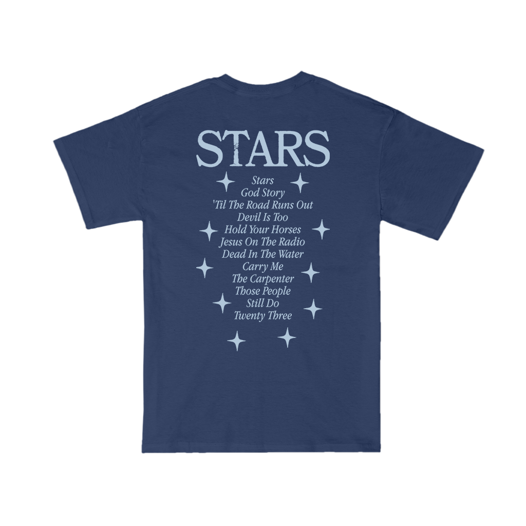 Stars Track List Youth T-Shirt-2